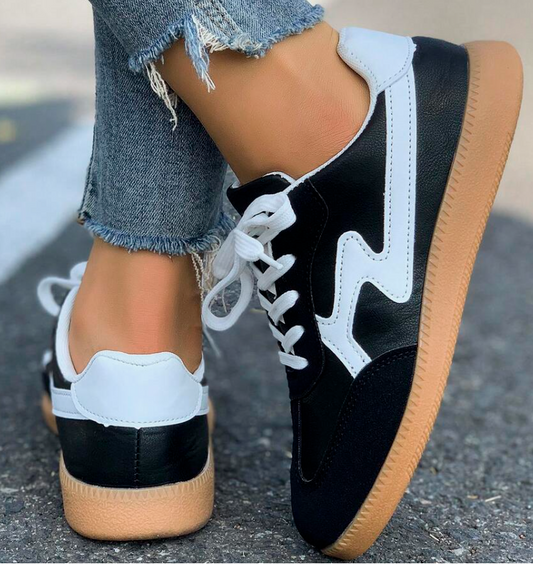 Teenagers & Girls' White Sneakers, 2025 New Spring/Autumn Breathable Leather Casual Soft Bott